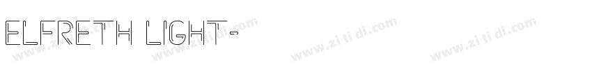 elfreth light字体转换 elfreth light字体转换